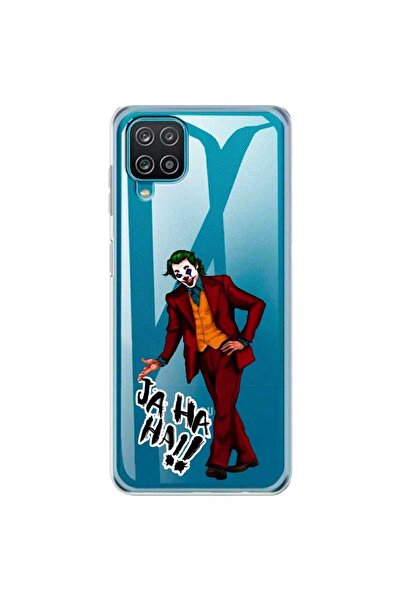 OEM Θήκη συμβατή με Samsung Galaxy A12, διαφανής σιλικόνης, με σχέδιο Γέλιο Τ...