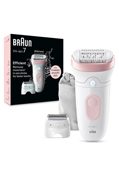 Braunability Epilator fără fir Braun Silk-Epil SE7-030 Reîncărcabil Penși Etui