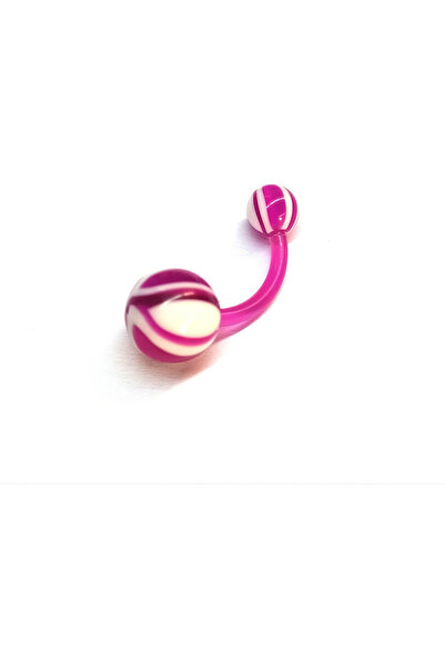 AMALFİ Σκουλαρίκια Piercing, Αξεσουάρ, Σκουλαρίκι Αφαλού, Ροζ