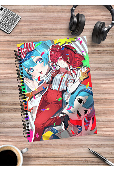 mertfigur Kasane Teto Hatsune Miku Neru Anime Spiral Notebook A5 (50 Sheets)