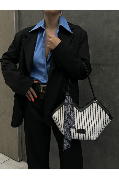 Tecer Bag Kadın Hasır Fermuarlı El ve Omuz Çantası