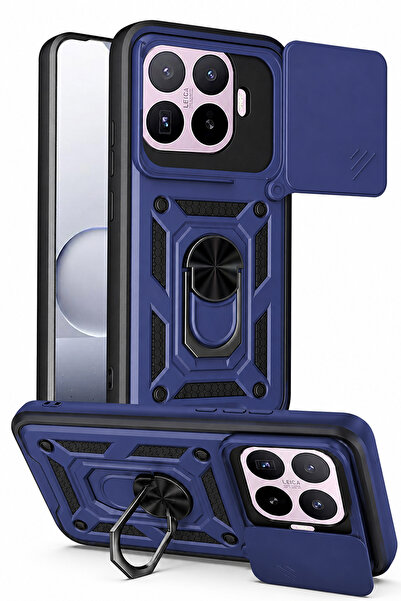 Nezih Case Mi 17T Pro Uyumlu Magnetik Standlı Kamera Korumalı Sürgülü Kapak K...