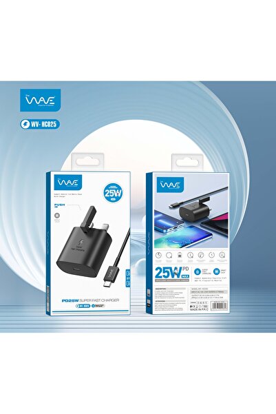 Wave Home Charger 25w C Port + Type C Cable Hc025
