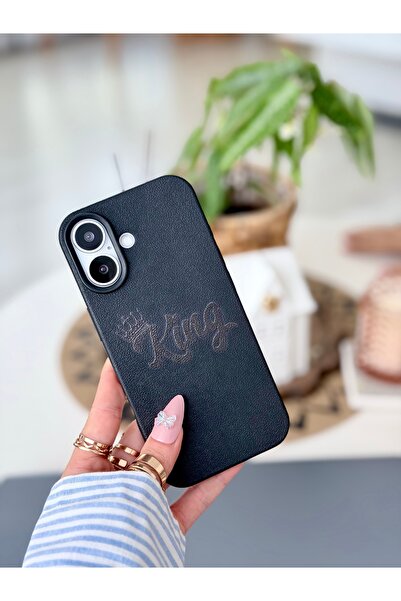 Go Aksesuar Iphone 17 Uyumlu Baskı King Tasarımlı Koruyucu Esnek Silikon Kılıf