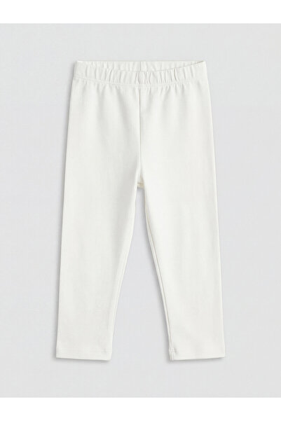 LC Waikiki Nevavm Baby Girl Leggings with Elastic Waist and Contrast