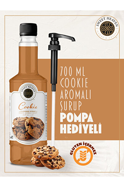 Sweet Heaven Cookie Aromalı 700Ml Kahve Şurubu - Pompa Hediyeli