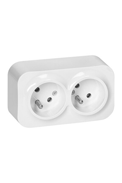 Orno ToDo Priză Dublă 2x2P+Z, 16A/230VAC, IP20, Alb