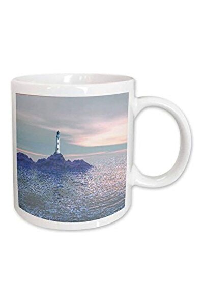 3DROSE Lighthouse On The Sea Printed Mug White/Blue