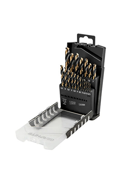 graphite Burghiu metalic grafit HSS Set cilindric 1,0-10,0 mm (55H089)