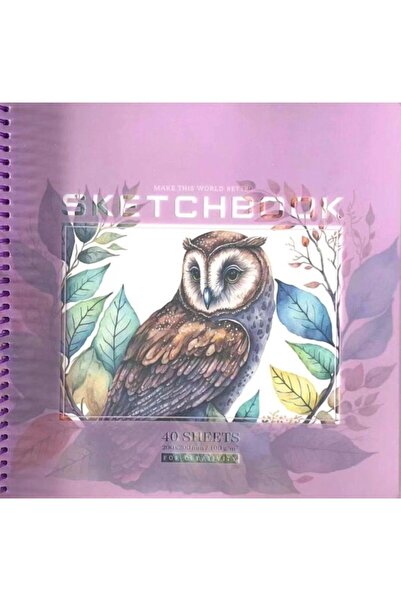 Fresh Company Caiet de schițe 200x200/40K Bufniță netedă FRESH
