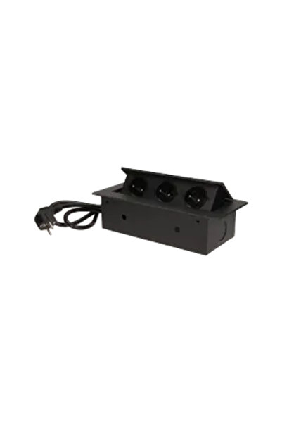 Orno Priză încastrată în blat 3x230V Negru (OR-AE-1337/B)