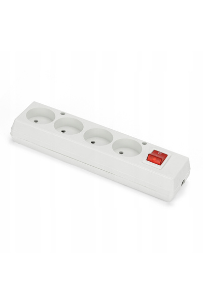 MONTIS Priză cvadruplă descărcabilă, cu excepția modelului GN-460WS MT086-B alb