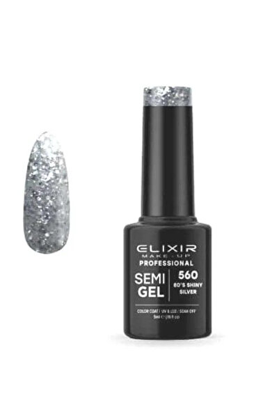 Elixir Επαγγελματικό Ημι-τζελ Ημι-μόνιμο Βερνίκι Νυχιών 560 80s Γυαλιστερό Ασ...