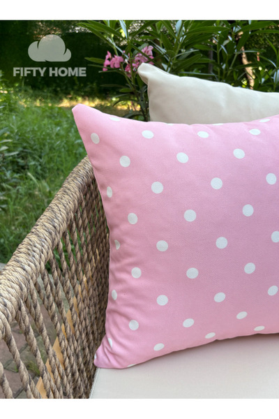 Fifty Home 1 Pcs Kirlent Kilifi Digital Printing 43X43 cm Summer-Themed Garden Balcony Decorative Pillowcase