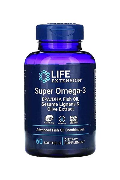 Life Extension سوبر أوميغا-3، زيت السمك EPA/DHA، 60 كبسولة هلامية