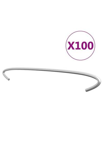 vidaxl Cârlige pentru gabioane, 100 buc., oțel galvanizat, 50 cm