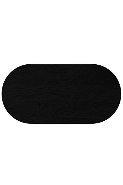vidaxl Blat de masă maro închis 120x60x2 cm lemn masiv de stejar oval