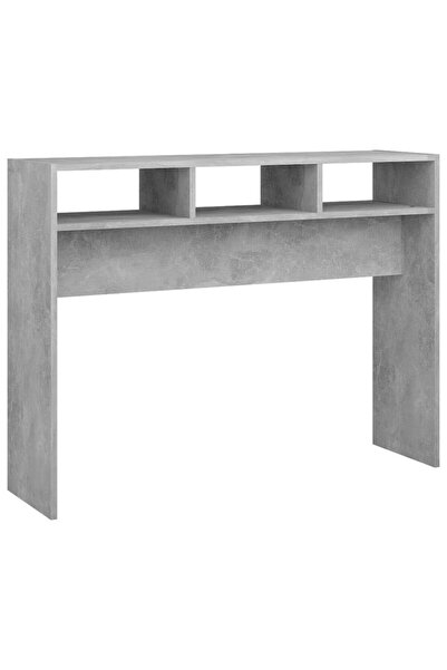vidaxl Masă consolă, gri beton, 105x30x80 cm, PAL
