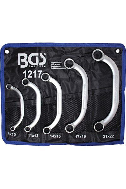 BGS Set de 5 chei inelare tip C, 10x11 - 18x19 mm, Germania, BG-1217