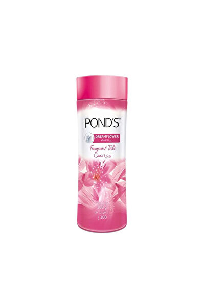 Ponds بودرة التلك العطرية دريم فلاور بنكهة الزنبق الوردي - 300 جرام