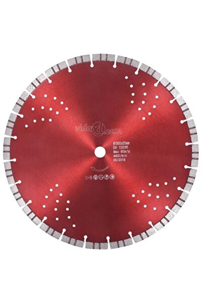 vidaxl Disc diamantat cu segmente turbo și orificii din oțel 350 mm