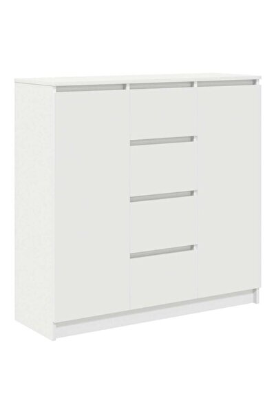 vidaxl Comodă cu sertare Albă 100,5 x 35 x 98,5 cm Lemn prelucrat