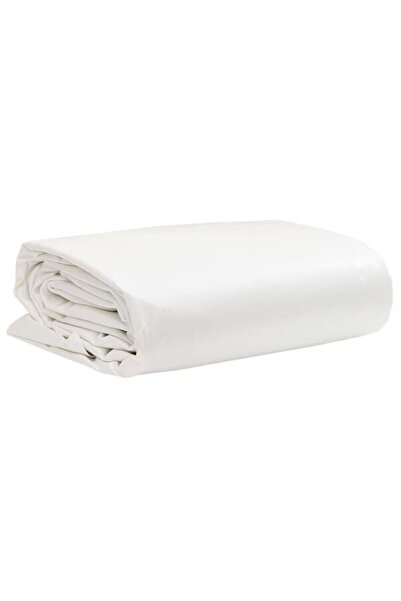 vidaxl Prelată, albă, 1,5 x 6 m, 650 g/m²