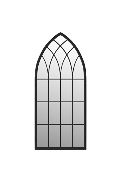 vidaxl Oglindă, neagră, 100 x 45 cm, fier, pentru interior