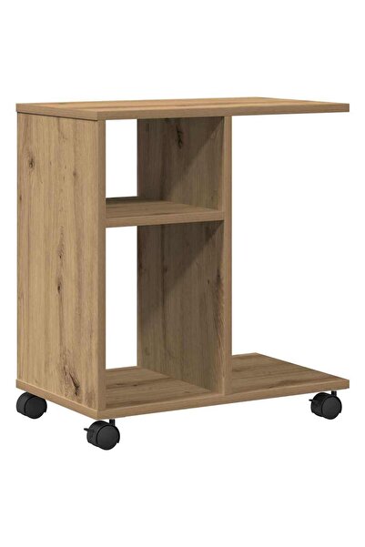 vidaxl Masă laterală stejar artizanal 50 x 30 x 55 cm Lemn compozit