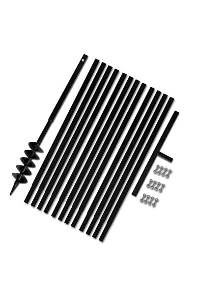 vidaxl Burghiu de pământ cu mâner de 100 mm, cu tub de extensie de 13 m, din ...