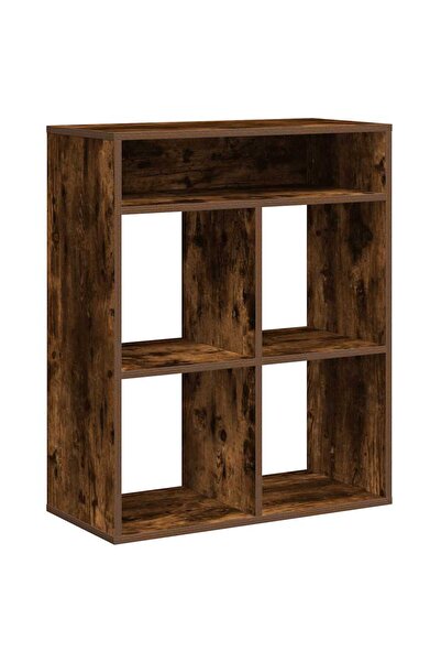 vidaxl Bibliotecă, stejar fumuriu, 66x31x80 cm, lemn prelucrat
