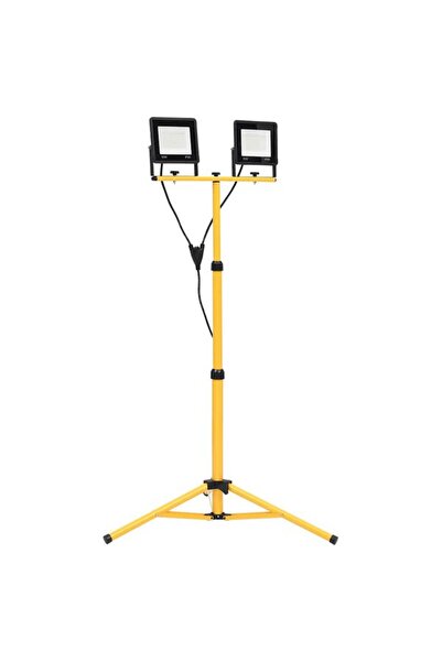 vidaxl Proiector LED cu trepied, 2 x 50 W, Alb rece