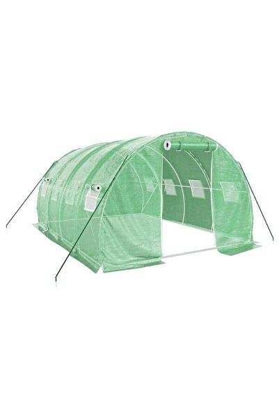 vidaxl Seră cu structură metalică, verde, 12 m², 4 x 3 x 2 m