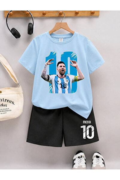 STİL-X Messi Printed Boys' Shorts Set