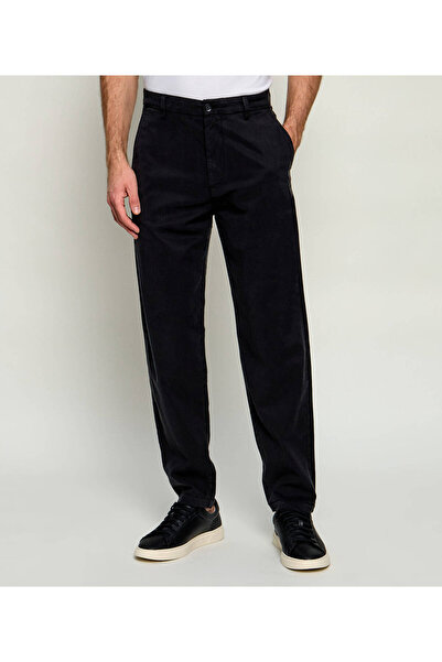 BOSS Men's Regular Cut Straight Leg Black Trousers