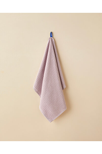 English Home Stripe Pamuk Yüz Havlusu 50x70 cm Lila