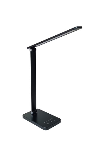 Osram Lampă de birou LED PANAN Disk Fold, reglabilă, 3000-6500K, USB, Negru