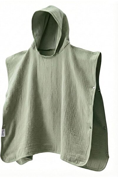 Anvi Baby 4-layered Muslin Poncho Towel (Sage)
