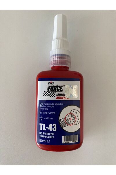 METSAN EMS FORCE Civata Sabitleyici Orta Kuvvet Sökülebilir TL-43 / 50ml