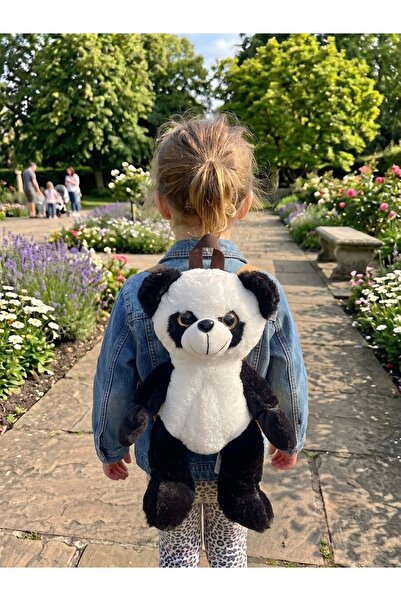 CYA Tekstil 40 cm panda Pelus çanta