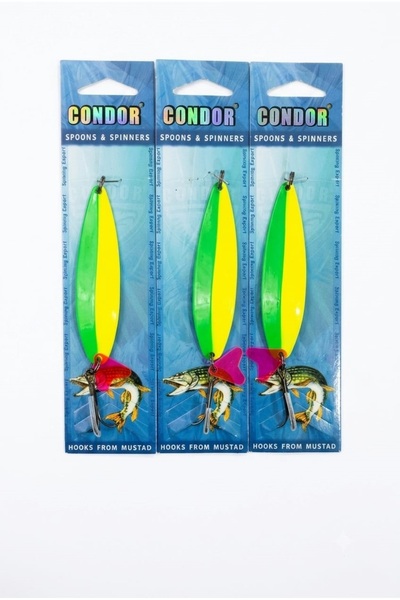 usmtekno Turna Kaşığı Levrek Lüfer Somon Kaşığı 3 Adet 28gr.13.5 cm