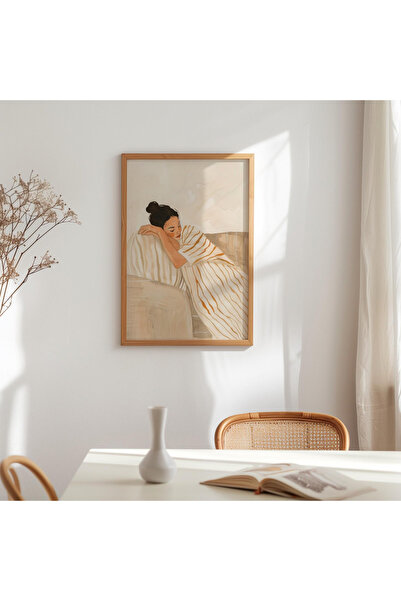 Tuba Decor Tablou dintr-o singură bucată cu ramă din lemn