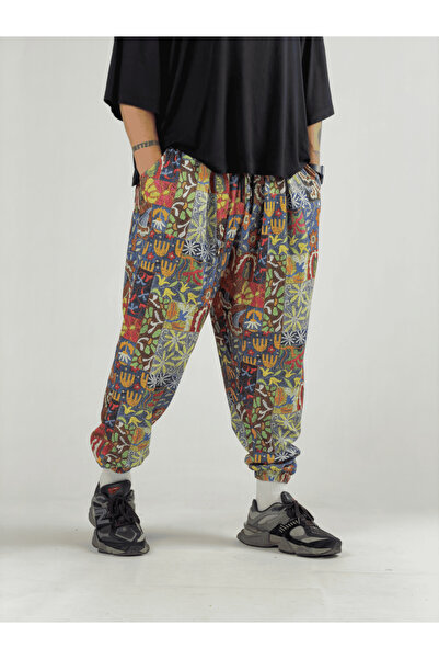COCOPELLI Embroidery Patterned Men's Jogger Pants Coc3223