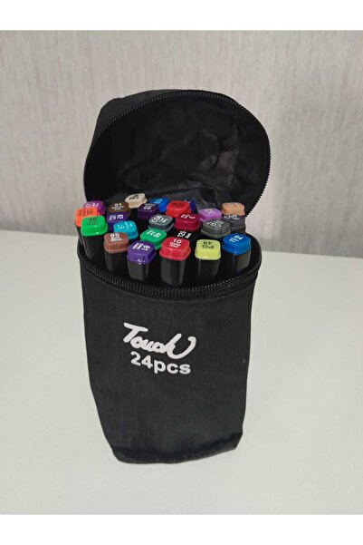 Fidanx Marker Felt Tip Pen Set 24 Colors Double Tipped Professional Drawing &...
