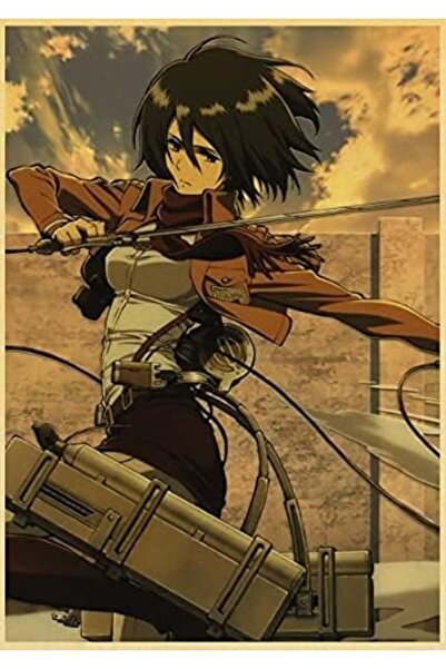 ESSESORIES ملصق جداري للأنمي الكلاسيكي Attack on Titan، مقاوم للماء وذاتي الل...