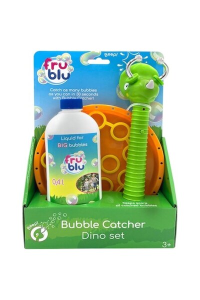 Frublu Fru Blu Bubble Catcher, Dino, Set de bule cu 400 ml soluție pentru bule