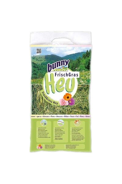 BUNNY Nature Fresh Grass Hay Χόρτο & Άνθη Λουλουδιών 500gr