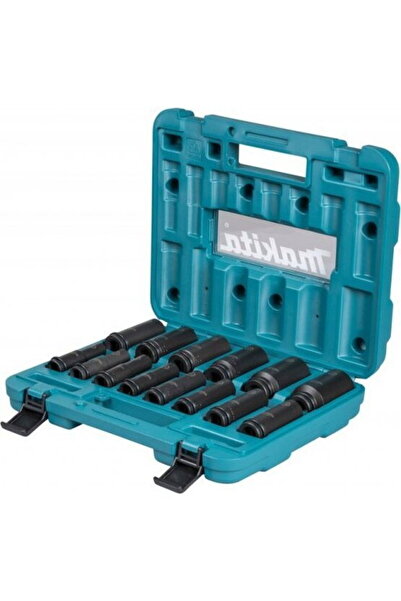 Makita E-16586 - Set chei tubulare impact, 10-32 mm, 1/2 inch, 14 bucati