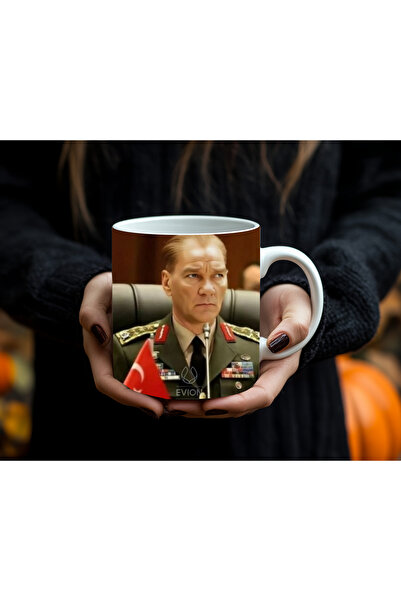 Evion Mustafa Kemal Atatürk Portrayed Special Collection Porcelain Mug