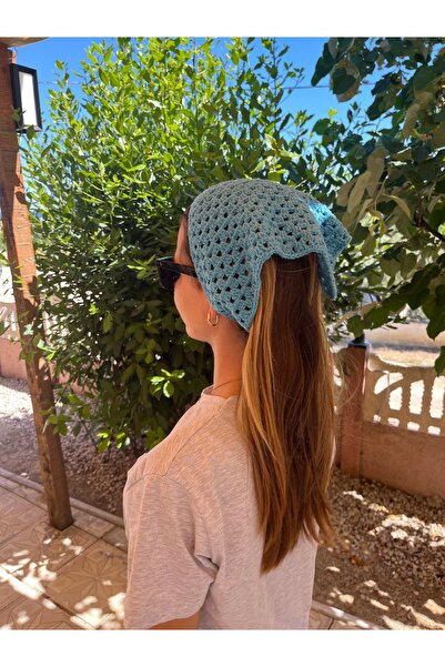 Butik El Yapımı Örgü Bandana